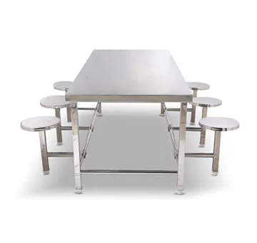 Stainless Steel Dining Table & Chair Set