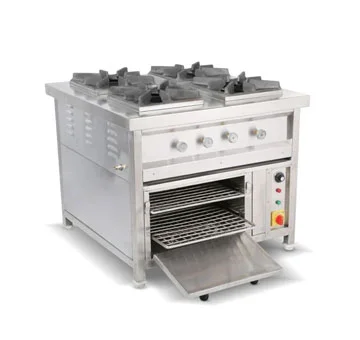 SS Four Burner Commercial Gas Stove